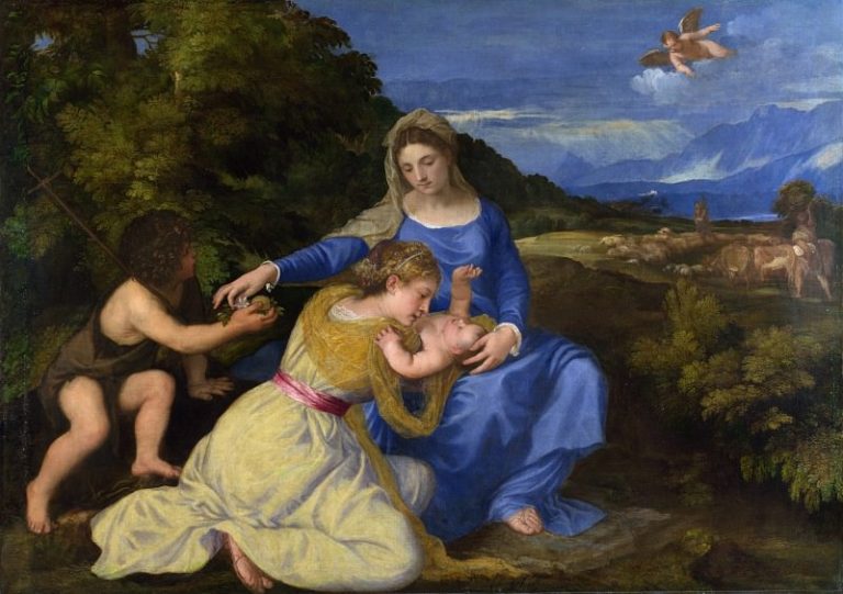 Мадонна Альдобрандини картина