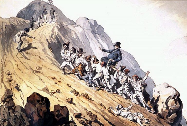 Вознесение барона Шилинга. 1824 картина
