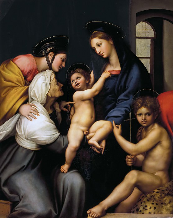 Мадонна с завесой (Святое собеседование) картина