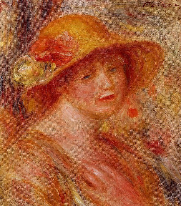 Женщина в соломенной шляпе – 1916 г картина