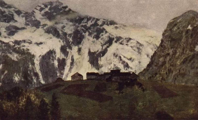 В Альпах. 1897 картина