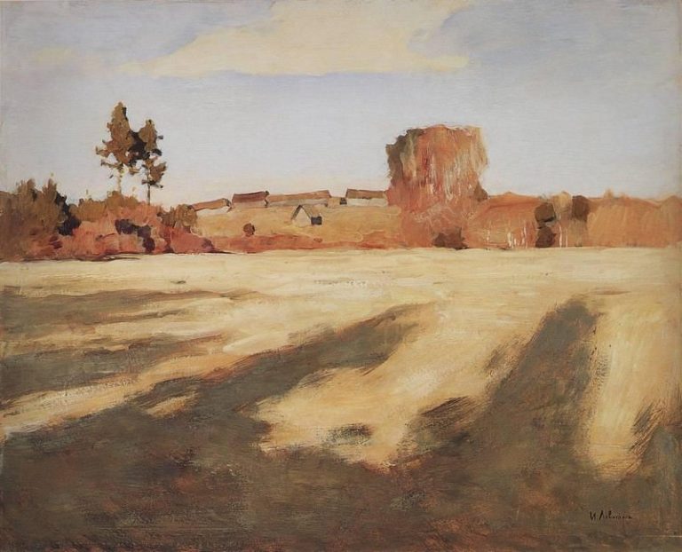 Сжатое поле. 1897 картина