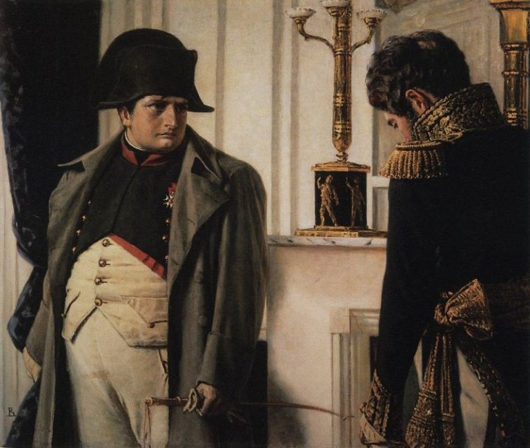 Наполеон и маршал Лористон (Мир во что бы то ни стало). 1899-1900 картина