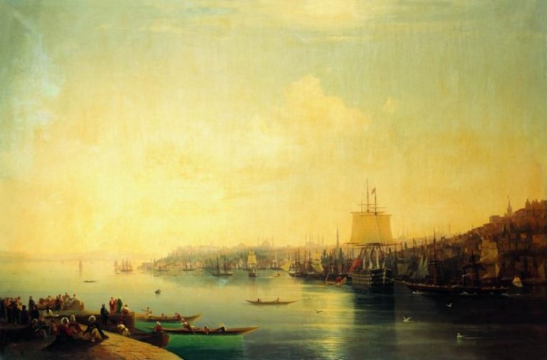 Вид Константинополя 1849 227х46,5 картина