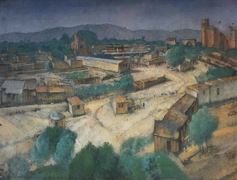 Вид Самарканда. 1921 картина