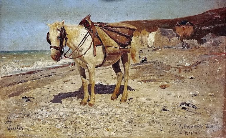 Лошадь для сбора камней в Вёле картина