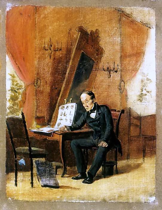 Учитель рисования. Эск. 1863 Х. , м. 25. 5х18 Иваново картина