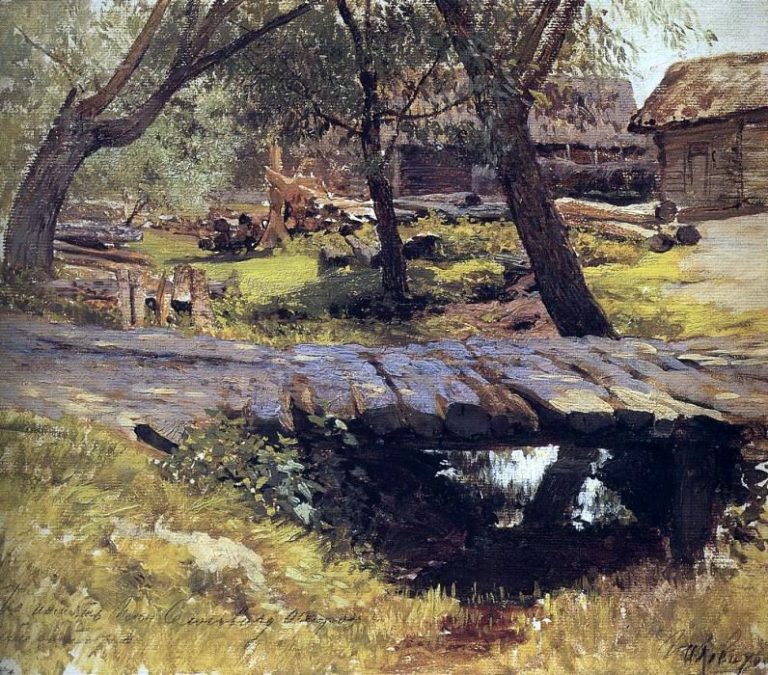 Мостик. Саввинская слобода. 1884 картина