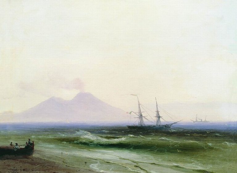 Морской пейзаж 1878 22,6х28,2 картина