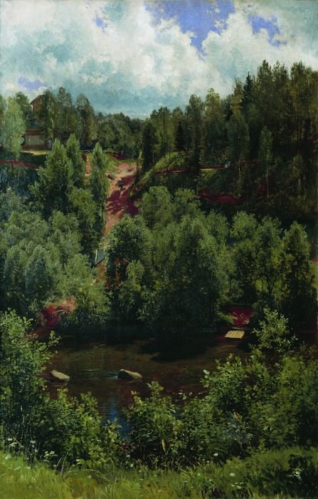 После дождя. Этюд леса 1881 103х68 картина