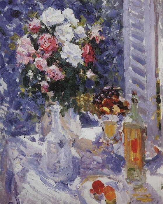 Цветы и фрукты. 1911-1912 картина