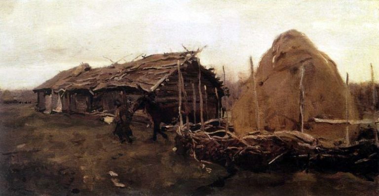 Стог сена. 1901 картина