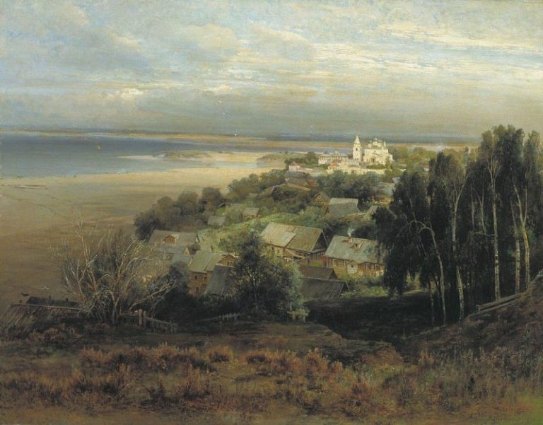 Печерский монастырь под Нижним Новгородом 1. 1871 картина
