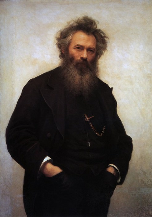 Крамской И.Н. – Портрет художника Шишкина 1880, 115х188 (Русский Музей) картина