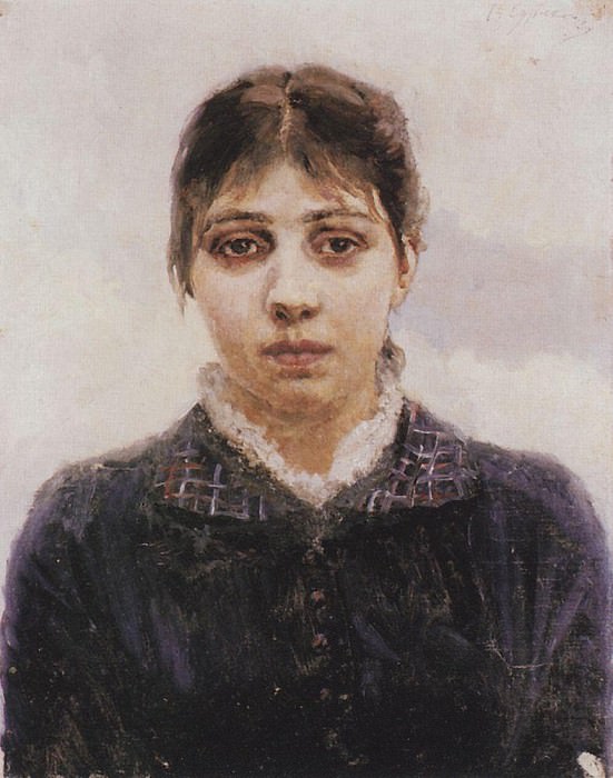 Портрет Е. А. Суриковой. Не позднее картина