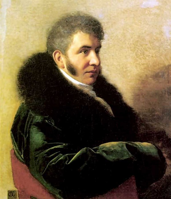 Портрет князя Ивана Алексеевича Гагарина 1811 Х. , м. 80х69 ГРМ картина