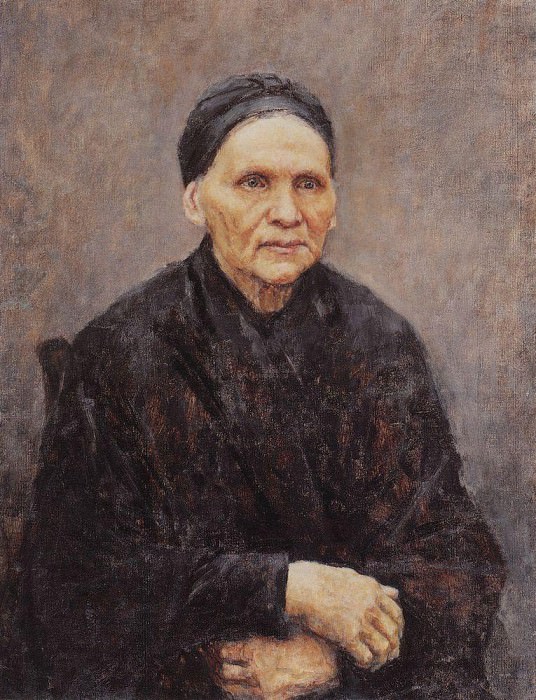 Портрет П. Ф. Суриковой (матери художника) картина
