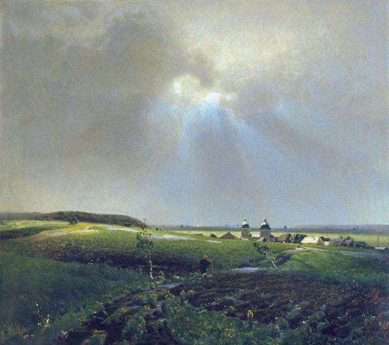 После дождя. 1887 картина