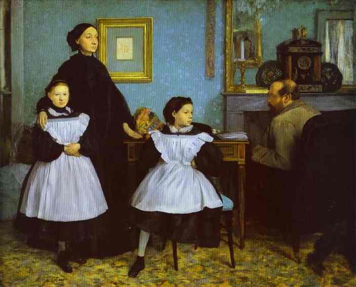 Портрет семьи Беллели картина