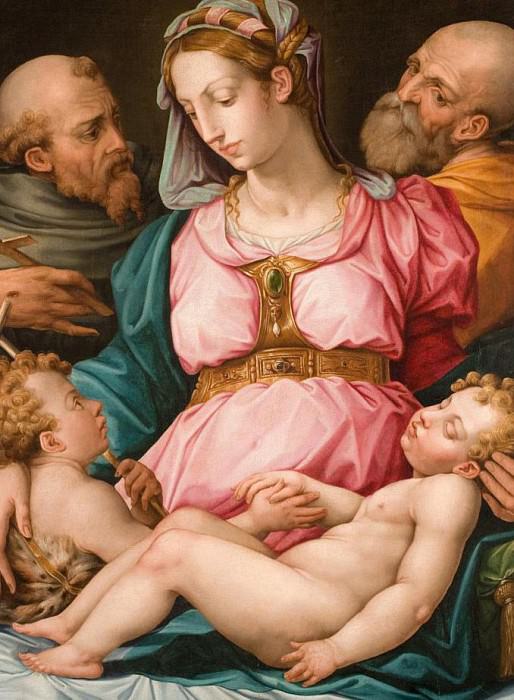 Святое семейство с младенцем святым Иоанном Крестителем и святым Франциском картина