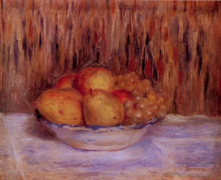 Натюрморт с грушами и виноградом картина