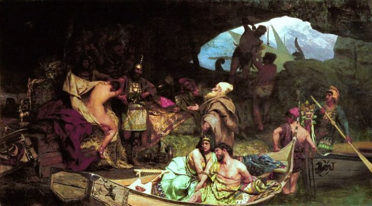Исаврийские пираты, продающие свою добычу картина