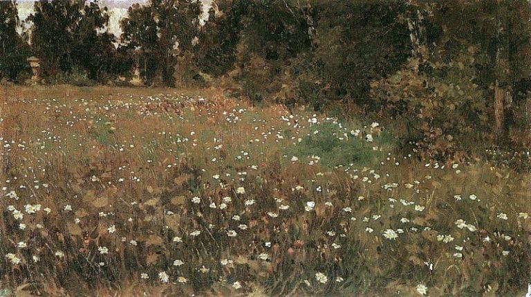 Цветущий луг. 1882-1885 картина