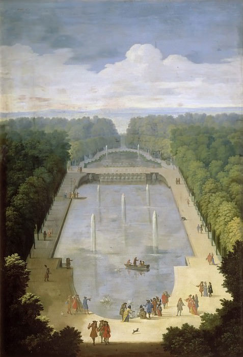 Этьен Аллегрен – Вид в Версале картина