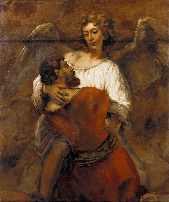 Борьба Иакова с ангелом картина