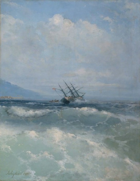 В волнах 1893 картина