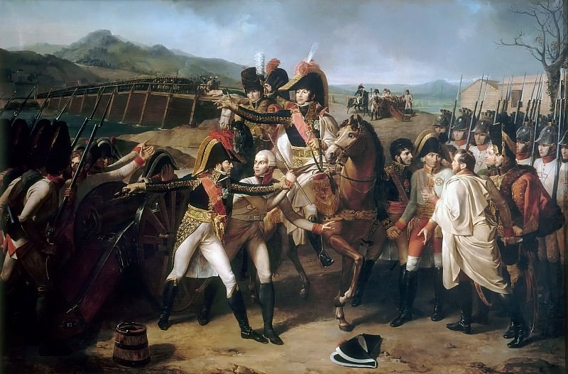 Гийом Летьер – Неожиданное нападение на мосту через Дунай 14 декабря 1805 года картина