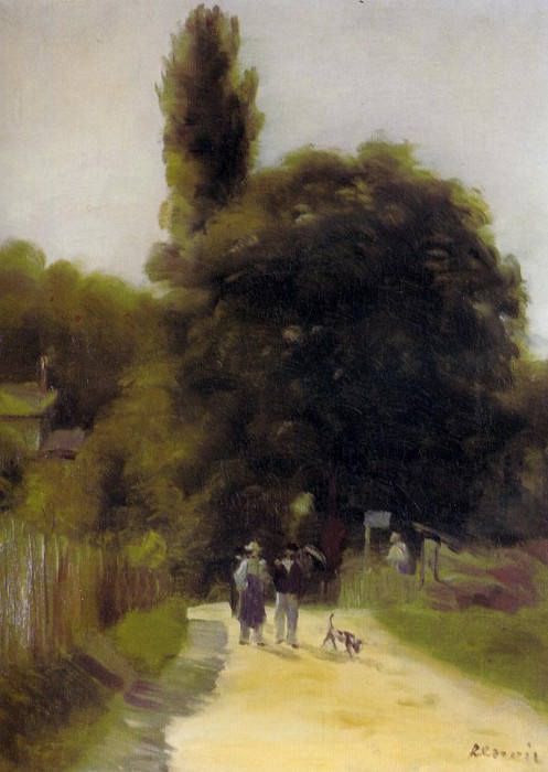 Две фигуры в пейзаже – 1865 г картина
