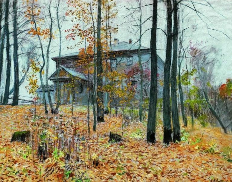 Осень. Усадьба. 1894 картина