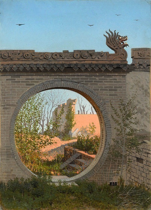 Садовая калитка в Чугучаке картина