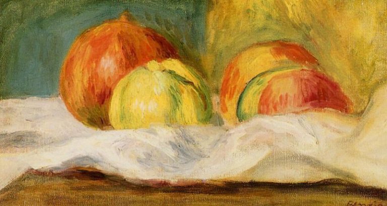Натюрморт с яблоками и гранатами картина