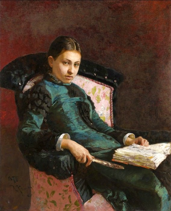 Портрет Веры Репиной (1878) картина