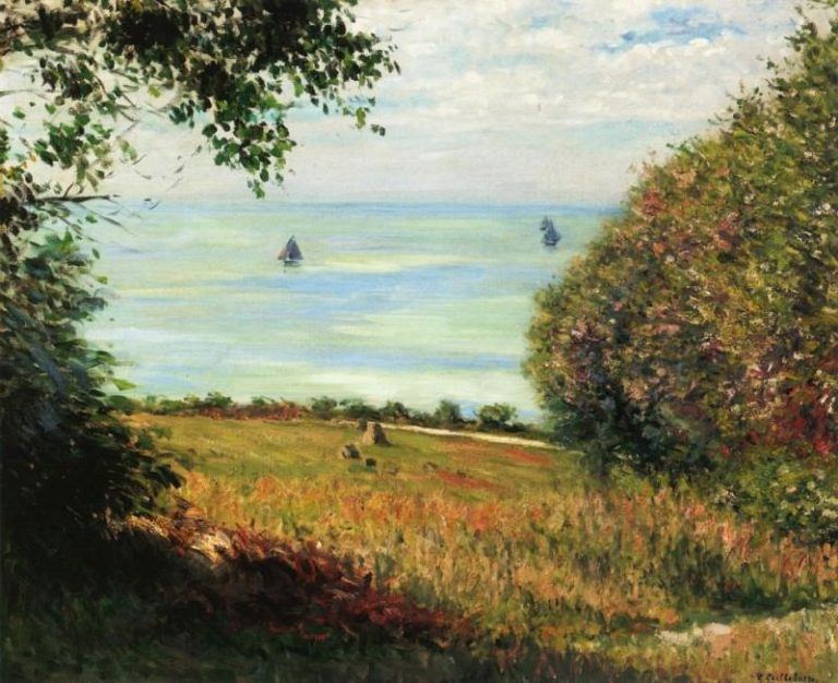 Вид на море из Виллервилля (также известный как морской пейзаж) картина