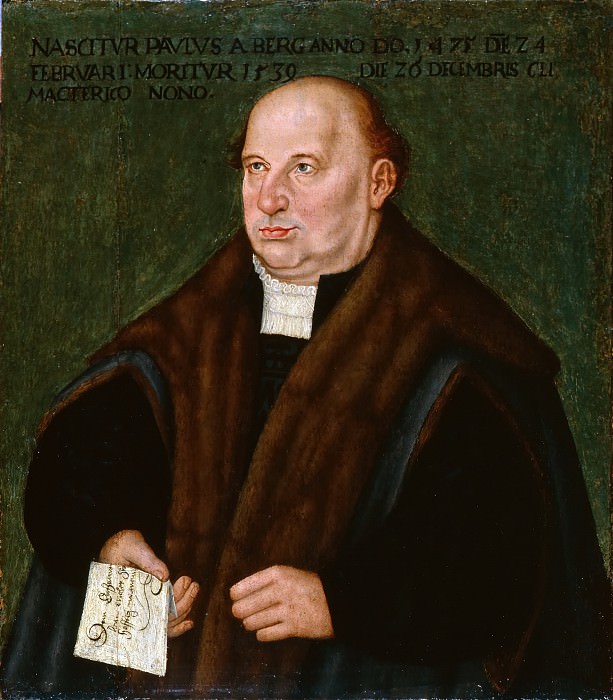 Последователь Лукаса Кранаха I – Портрет Паулюса Бергского (1475-1539) картина