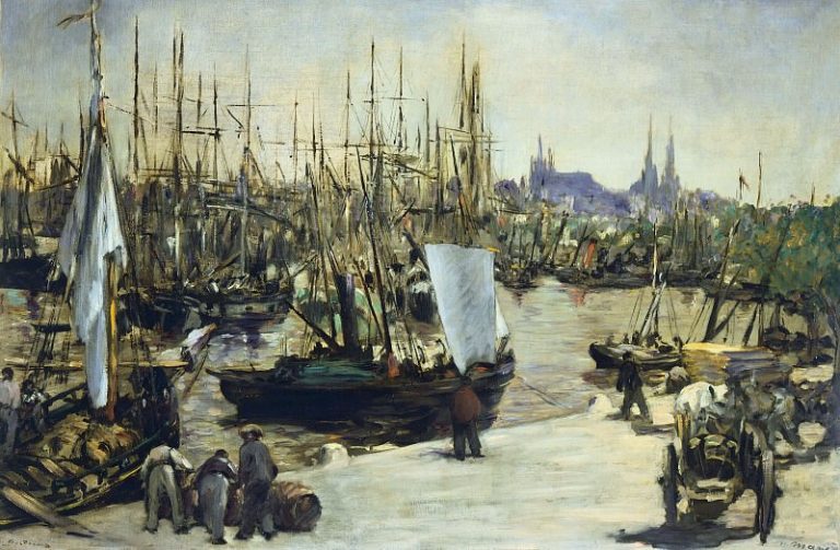 Порт в Бордо картина