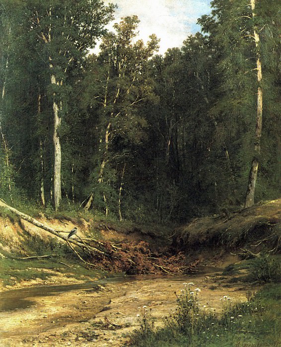 Лесной ручей(Чернолесье). 1874 74х61 картина