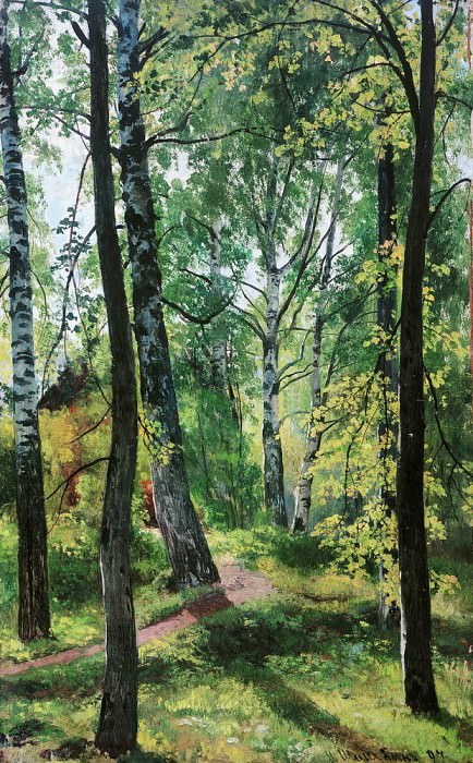 Лиственный лес 1897 62х41 картина