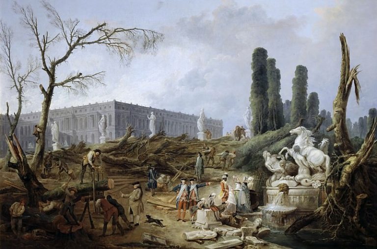 Робер, Юбер – Фонтаны Аполлона в садах Версаля картина