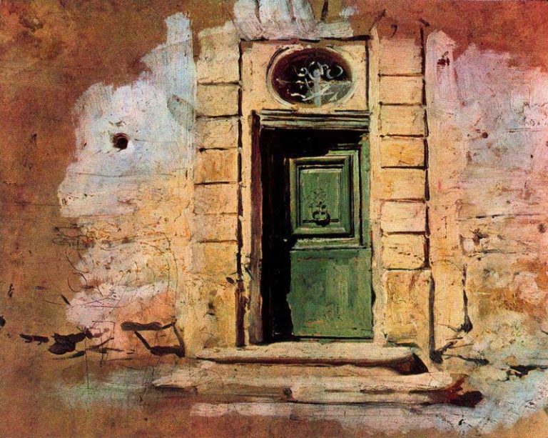 Дверь на Монмартре картина