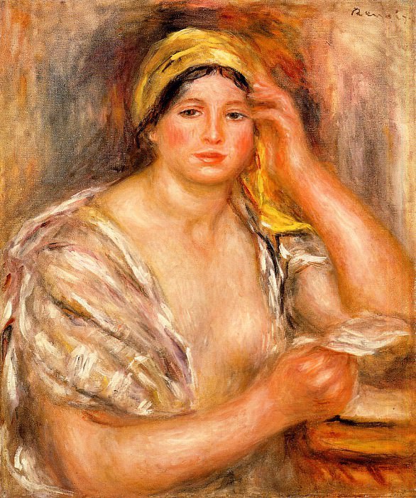 Женщина в желтом тюрбане картина