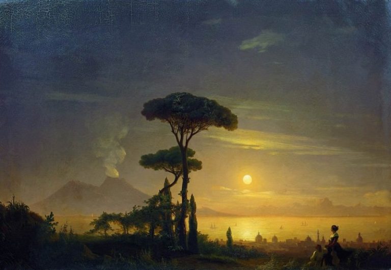 Неаполитанский залив 1845 57х81 картина