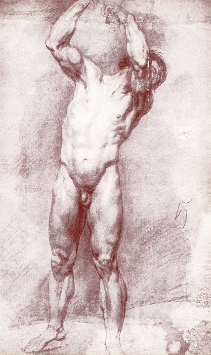 Натурщик. Ит. к. , мел. 1803. ГРМ картина