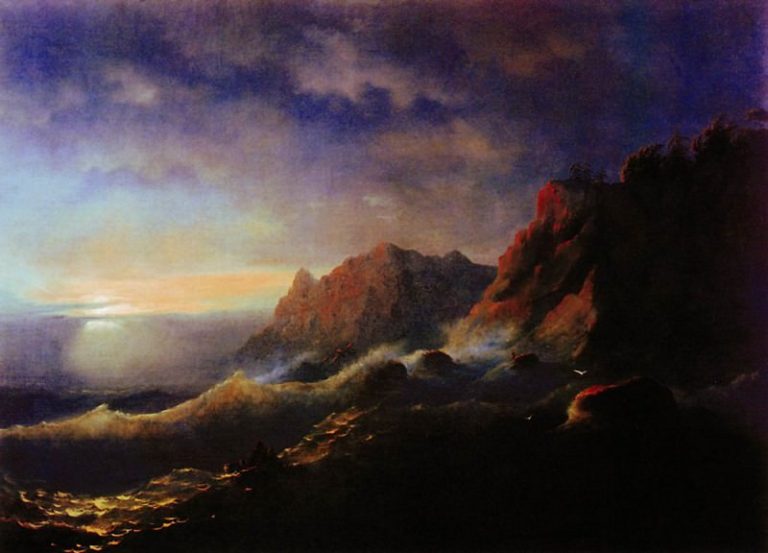 Буря. Закат 1856 67х89 картина