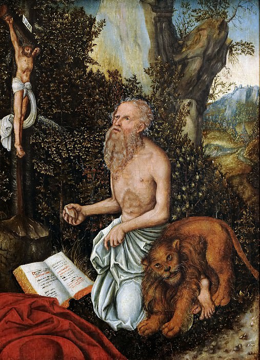Лукас Кранах I – Святой Иероним картина