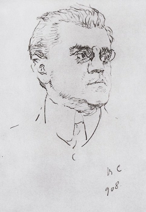 Портрет артиста И. М. Москвина. 1908 картина