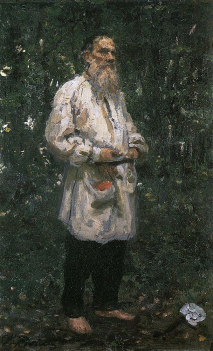 Л. Н. Толстой босой картина